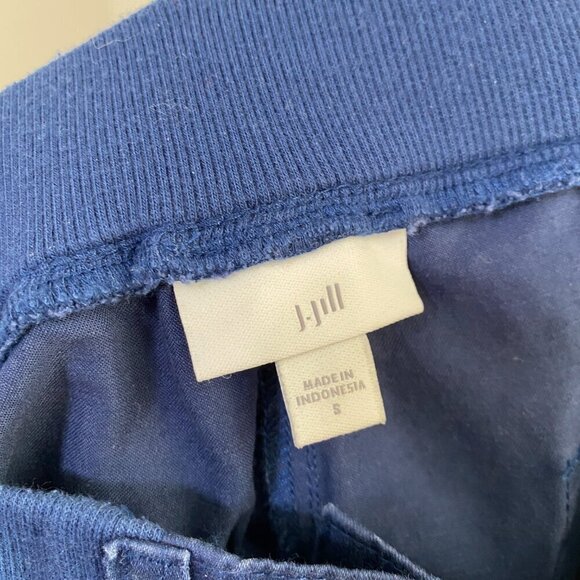 J Jill Linen Blend Roll Cuff Pants in Royal Blue Size Small - Picture 8 of 10